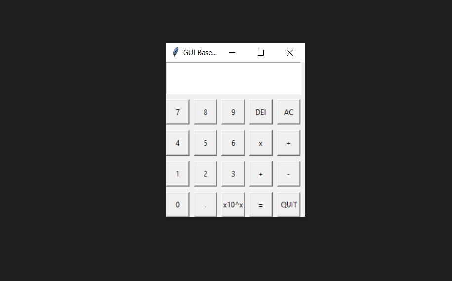 GUI-Based Calculator